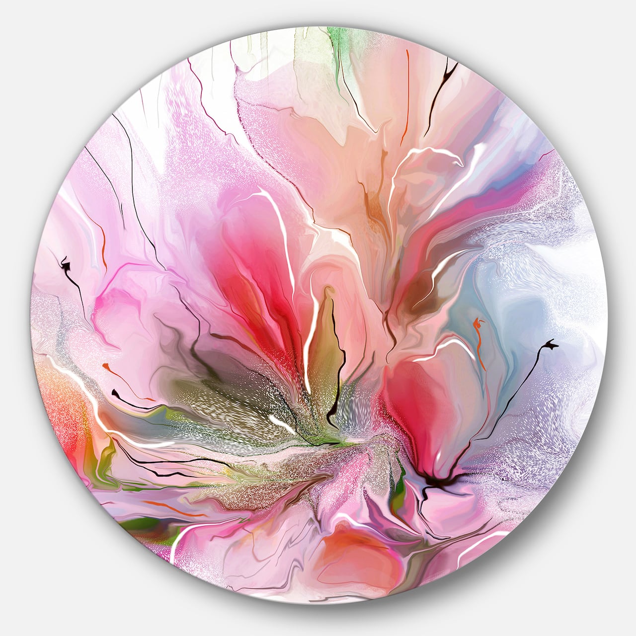 Designart - Lovely Painted Floral Design' Extra Large Floral Wall Art